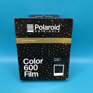 NEW Polaroid Originals Color 600 Instant Film- Gold Dust Edition 07/19 Prod